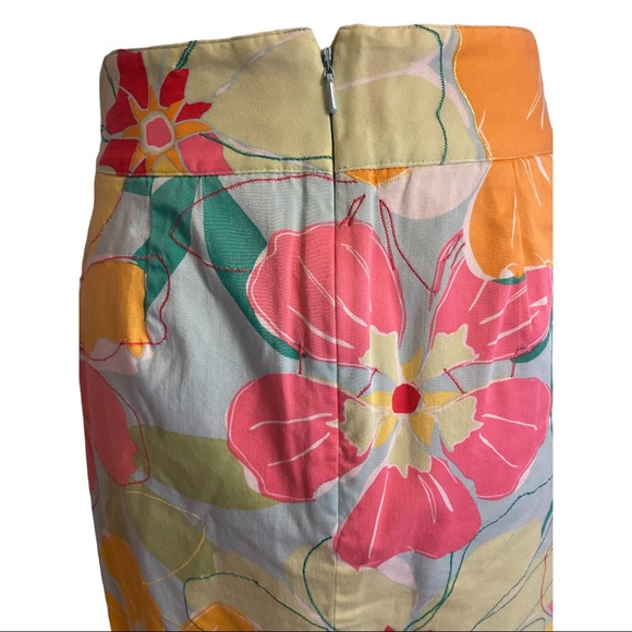 Talbots Petites (2) Stretch Floral Pencil Skirt - Picture 7 of 9